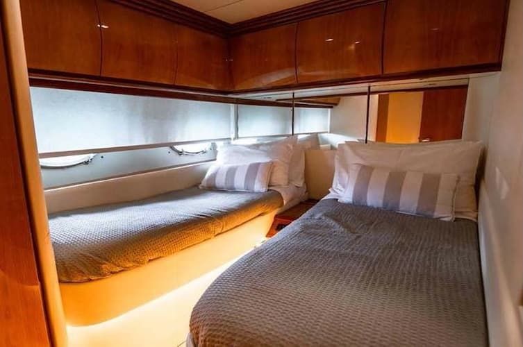 yacht bedroom, island hopping Mykonos Athens, Greek Islands