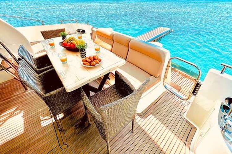 private yacht exterior, Cyclades yacht rental, private cruise