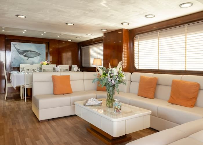 luxury yacht salon, superyacht Greece, superyacht rental Athens